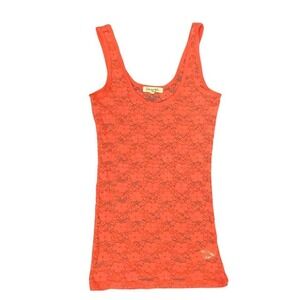Aéropostale Pink Lace Stretch Tank Top – Y2K Style – Size Small